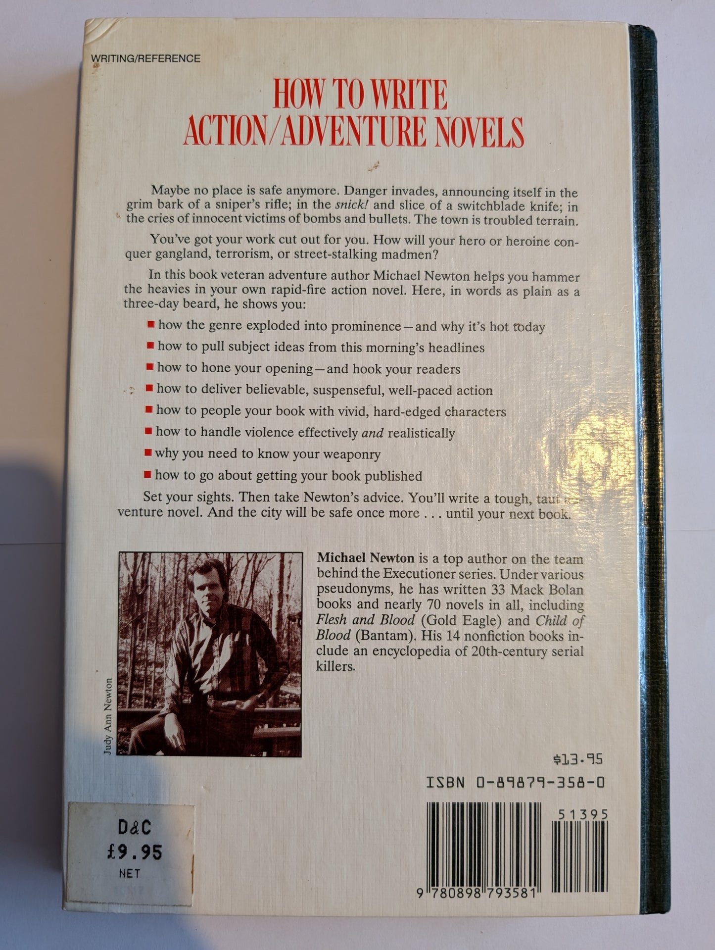 How To Write Action Adventure Novels by Michael Newton (Hardcover, 1989)