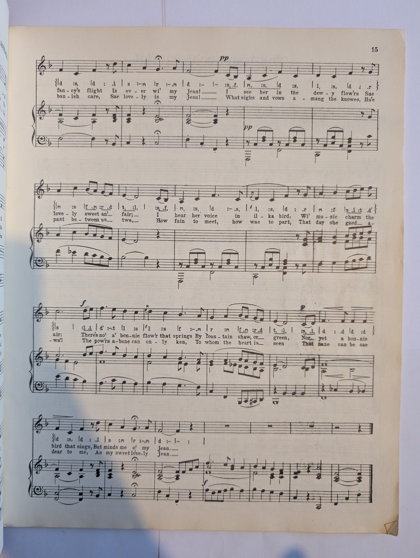 Sheet music on a light blue background