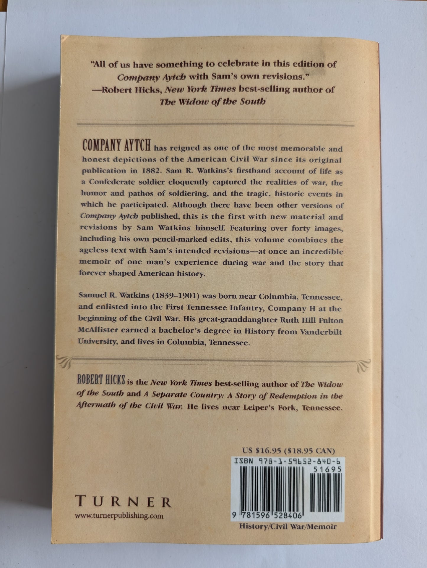 Company Aytch: A Memoir Of The Civil War by Sam R. Watkins (Paperback)