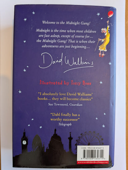 Book cover with purple background and text, featuring a silhouette of a witch and moon.