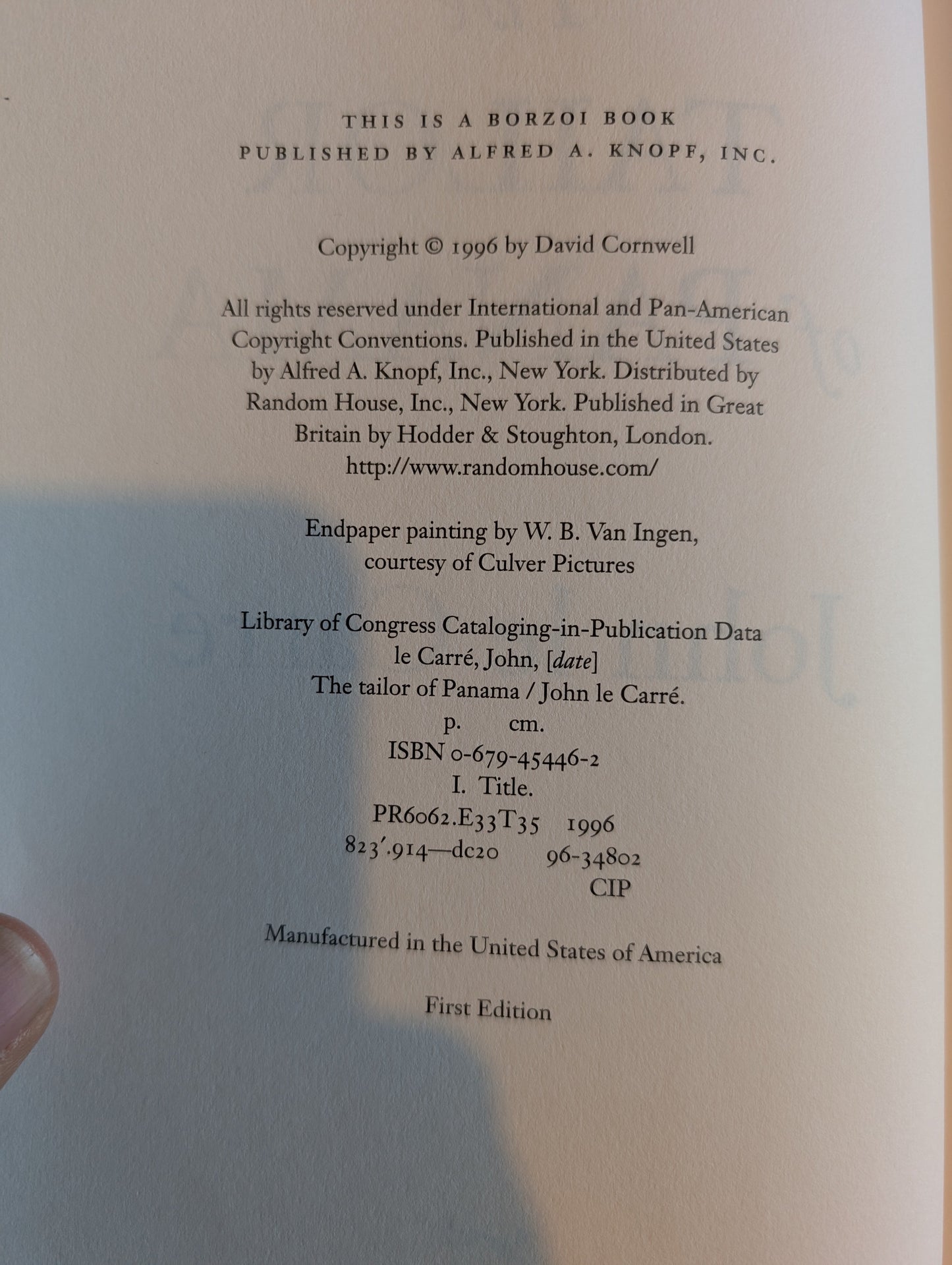 Back cover of a book with publisher information and copyright details.