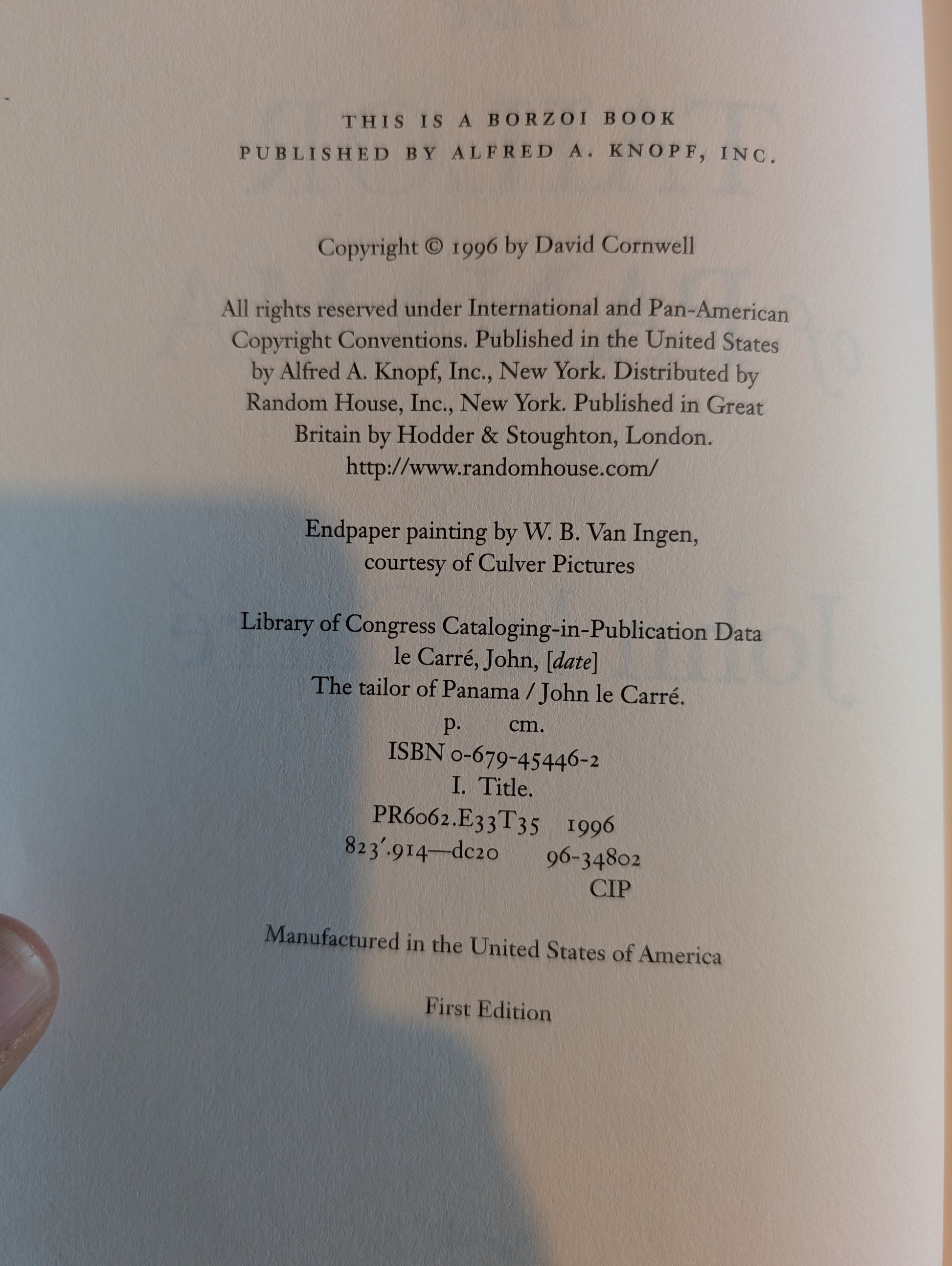 Back cover of a book with publisher information and copyright details.