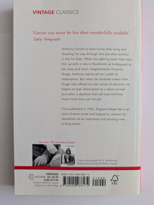 Back cover of a book with text and a photo of people on a white background