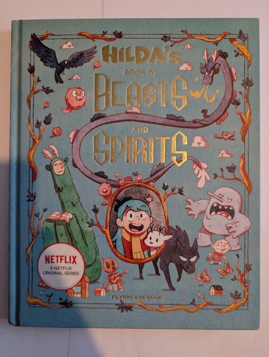 Book cover of 'The Book of Benito's Spirits' with Netflix logo on a light blue background