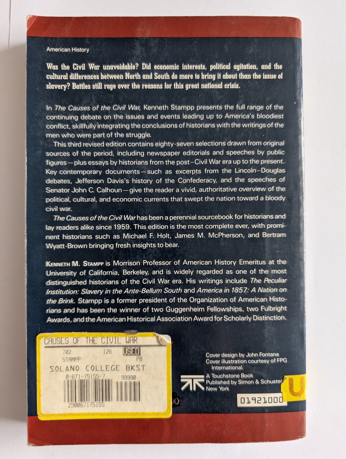 The Causes Of The Civil War by Kenneth M. Stampp (Paperback)
