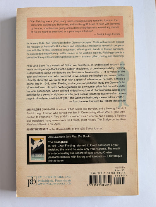 Hide And Seek by Xan Fielding (Paperback)